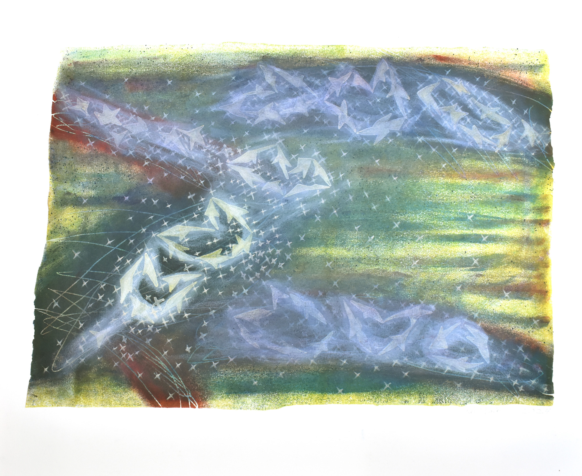 Linnutee all. Under the milky way